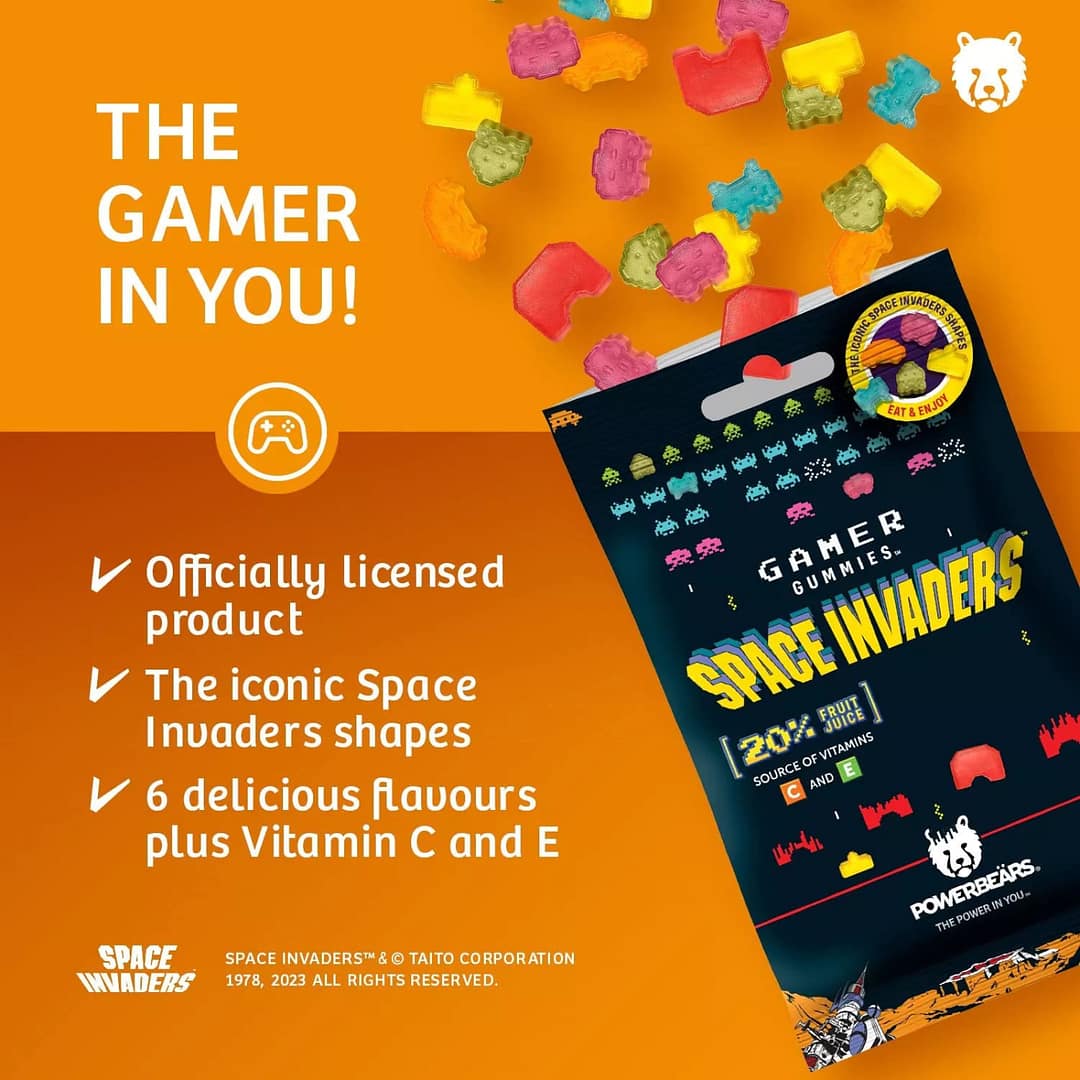 Space Invaders gamer gummies (50 g) - Bilde 2