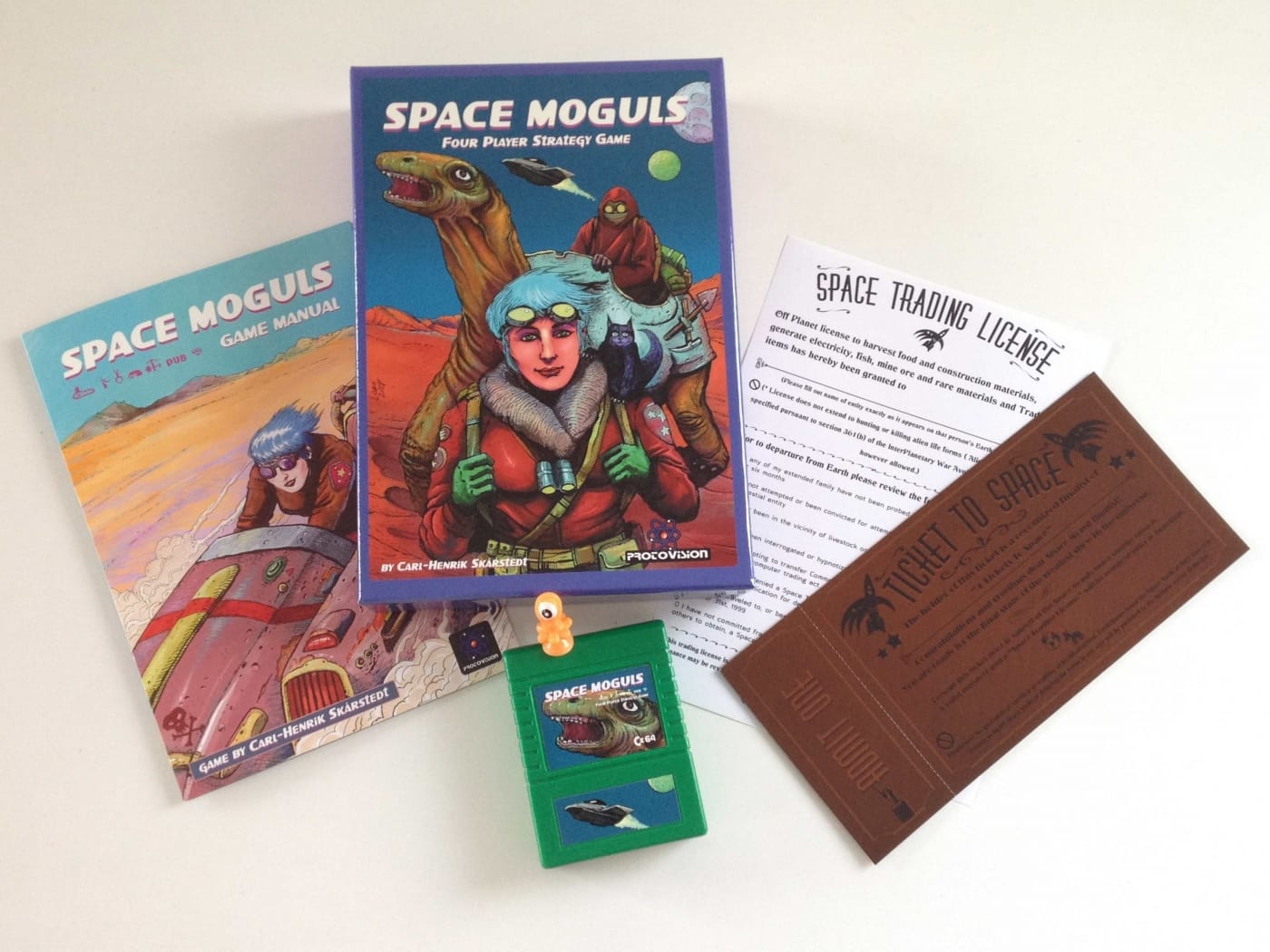 Space Moguls – Commodore 64 cartridge