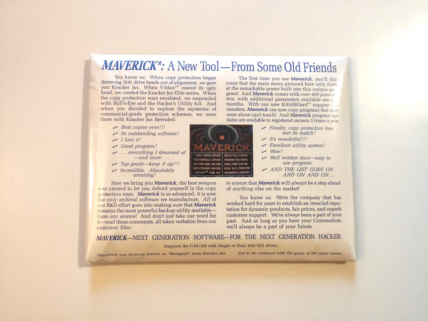 Maverick v5 – Mesterverktøy for diskoperasjoner – Commodore 64 - Bilde 2