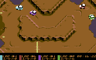 Muddy Racers – Commodore 64 Cartridge - Bilde 5